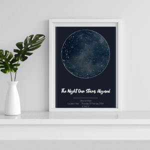 Custom Star Map (Blue & Cloudy)
Digital Print