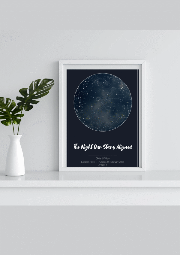 Custom Star Map (Blue & Cloudy)
Digital Print