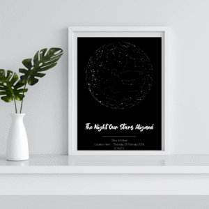 Custom Star Map ( Black)
Digital Print
