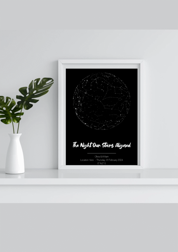 Custom Star Map ( Black)
Digital Print