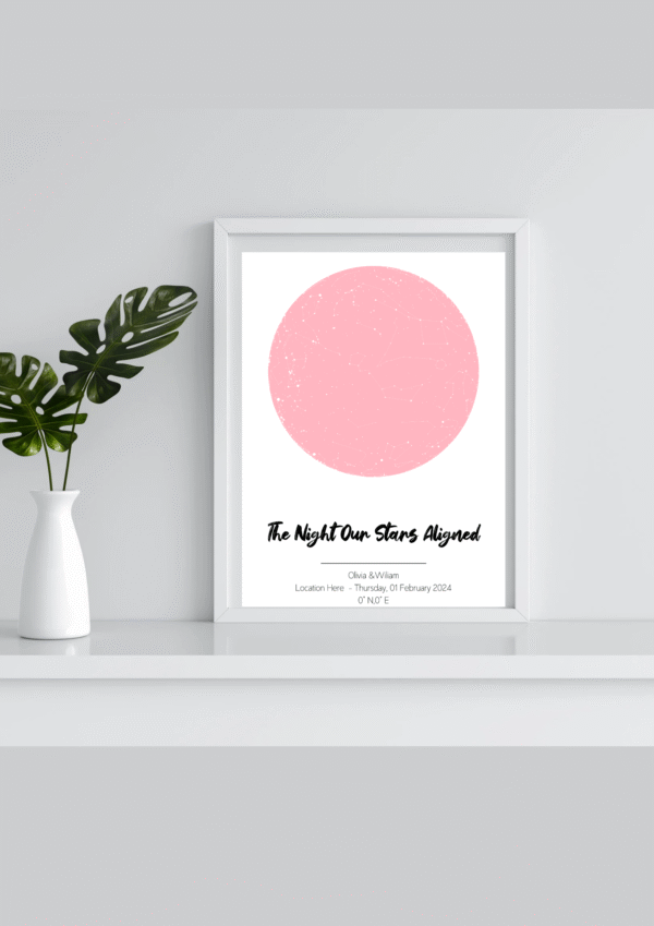 Custom Star Map(Pink)
Digital Print