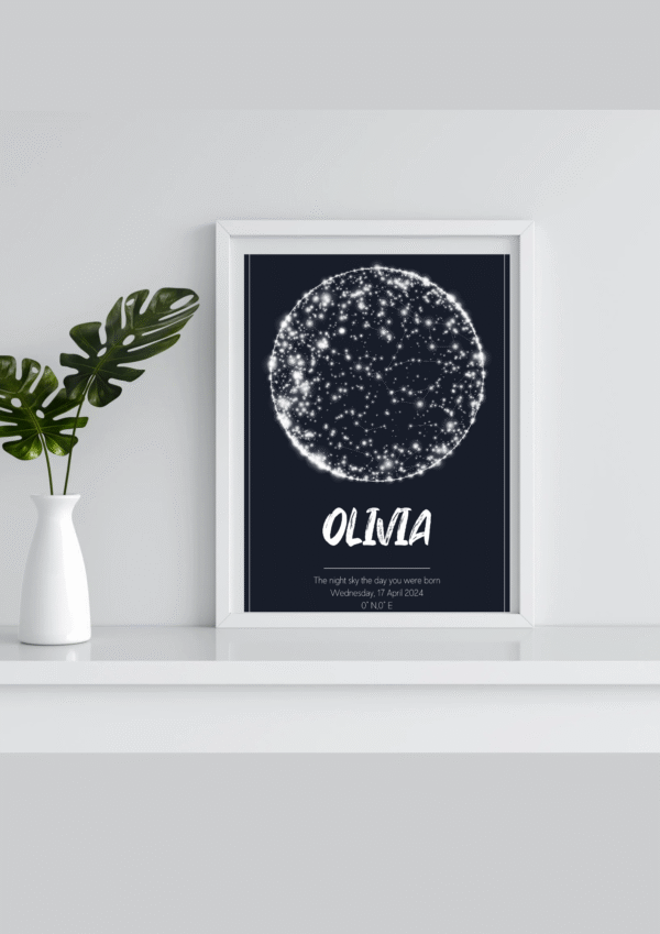 Custom Shiny Star Map (Blue)
Digital Print