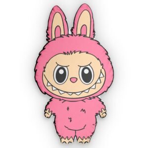 Labubu Shaped Pillows | Cute Bunny Plush, Kid's Room Decor, Unique Gift, Fun Throw Pillow, Anime-Inspired Cushion