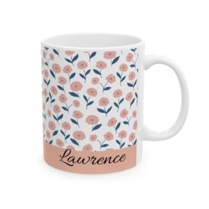 Floral Ceramic Mug, Cute Coffee Cup Gift, Tea Lover's Gift, Home Decor, Spring Vibes, Floral Mug