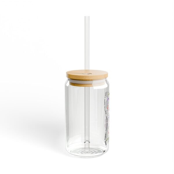 Personalized Sipper Glass with Bamboo Lid, Custom Drinkware, Ideal for Home, Gifts, Parties, Eco-Friendly Beverage Container - Image 2