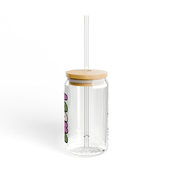 Personalized Sipper Glass with Bamboo Lid, Custom Drinkware, Ideal for Home, Gifts, Parties, Eco-Friendly Beverage Container - Image 4