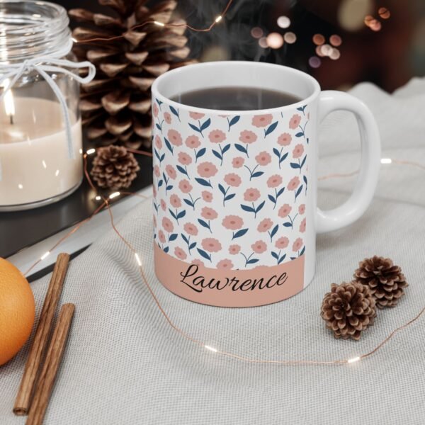Floral Ceramic Mug, Cute Coffee Cup Gift, Tea Lover's Gift, Home Decor, Spring Vibes, Floral Mug - Image 3