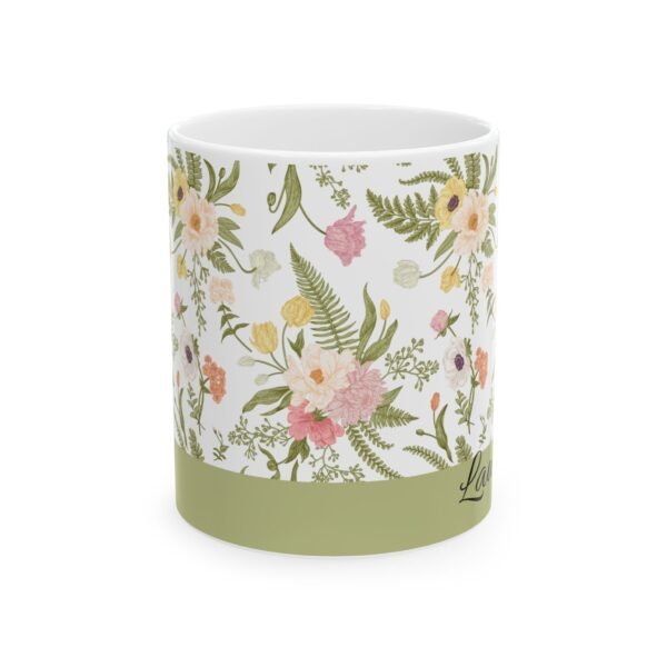 Floral Ceramic Mug - Perfect Gift for Tea Lovers, Coffee Enthusiasts, Home Décor, Mother's Day, Spring Celebrations - Image 2