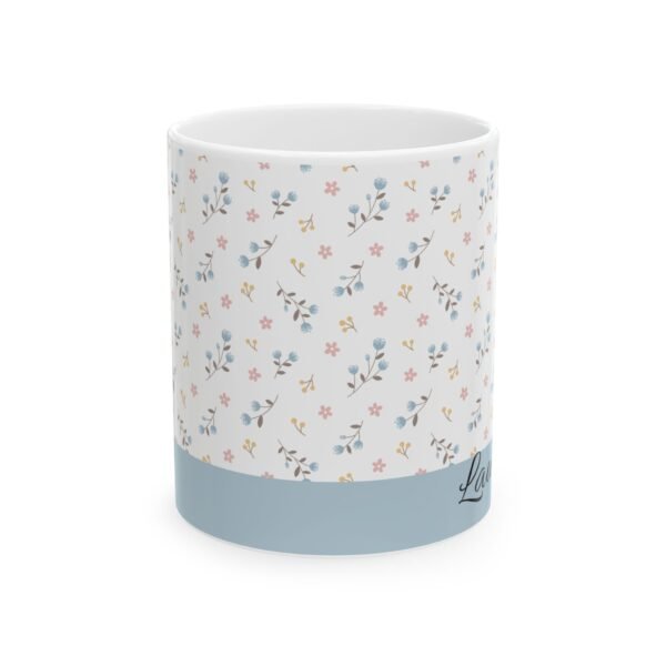 Floral Pattern Ceramic Mug | Cute Coffee Cup, Gift for Her, Tea Lover's Mug, Floral Kitchen Decor, Birthday Present - Image 2