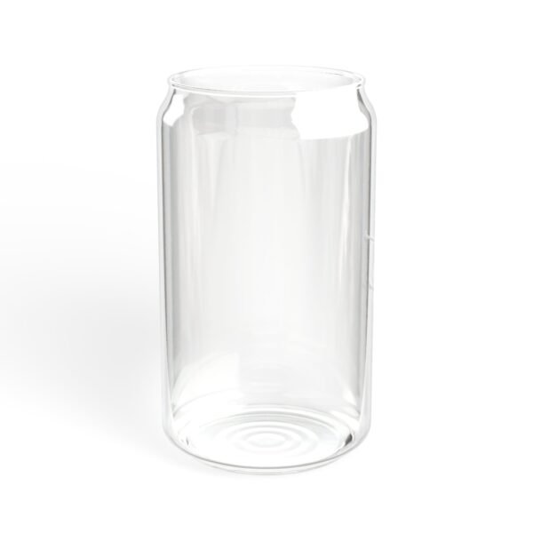 Personalizable Sipper Glass, 16oz in metallic silver - Image 6