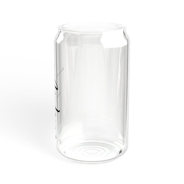 Custom name Sipper Glass, 16oz in black - Image 8