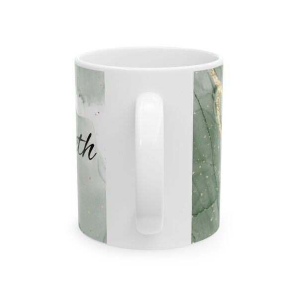 Personalized Marble Ceramic Mug - Custom Name Coffee Cup, Gift for Mom, Unique Holiday Present, Home Office Decor, Wedding Favor - Image 3