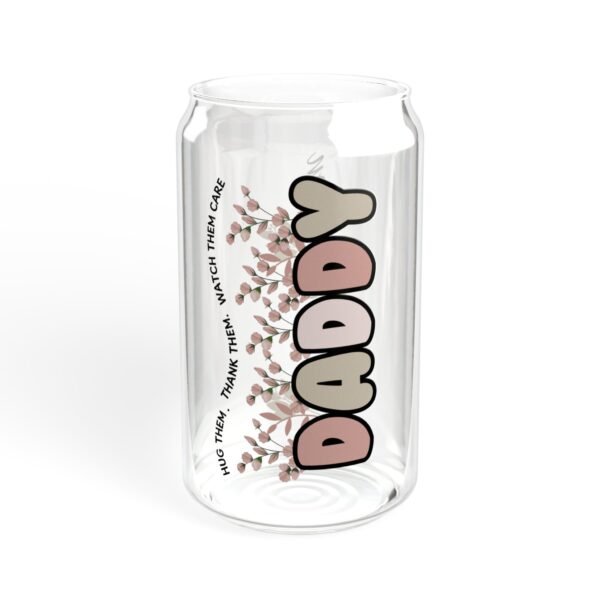 Personalized Sipper Glass, 16oz Drinkware, Eco-Friendly Glass Jar, Custom Bamboo Lid, Unique Gift for Him, Her, Wedding, and Parties - Image 8