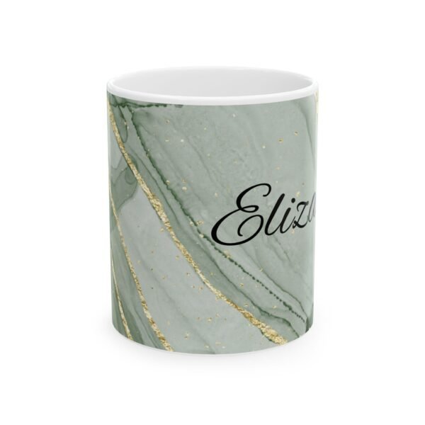 Personalized Marble Ceramic Mug - Custom Name Coffee Cup, Gift for Mom, Unique Holiday Present, Home Office Decor, Wedding Favor - Image 2