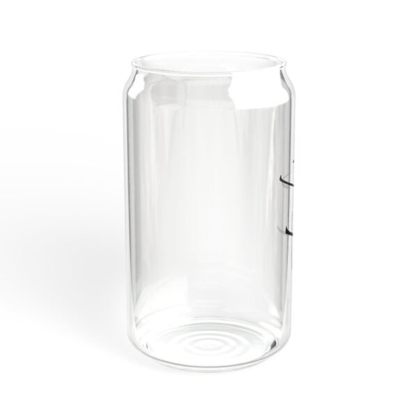 Custom name Sipper Glass, 16oz in black - Image 6