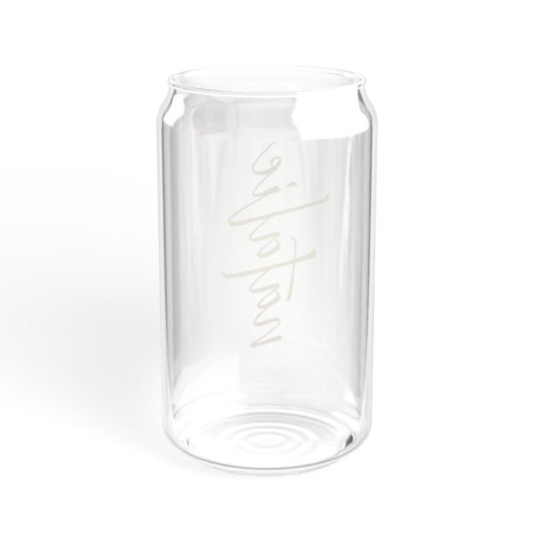 Custom Sipper Glass, 16oz in metallic gold - Image 7