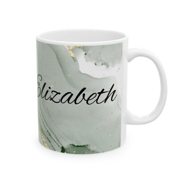Personalized Marble Ceramic Mug - Custom Name Coffee Cup, Gift for Mom, Unique Holiday Present, Home Office Decor, Wedding Favor