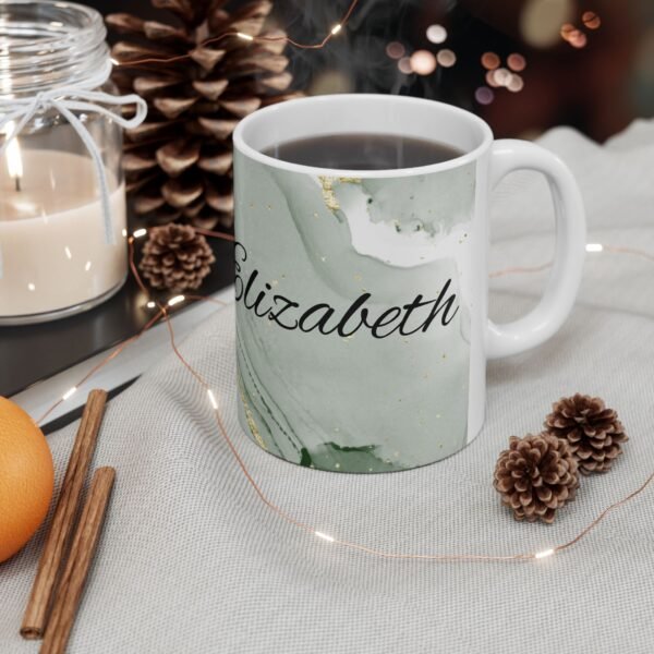 Personalized Marble Ceramic Mug - Custom Name Coffee Cup, Gift for Mom, Unique Holiday Present, Home Office Decor, Wedding Favor - Image 5