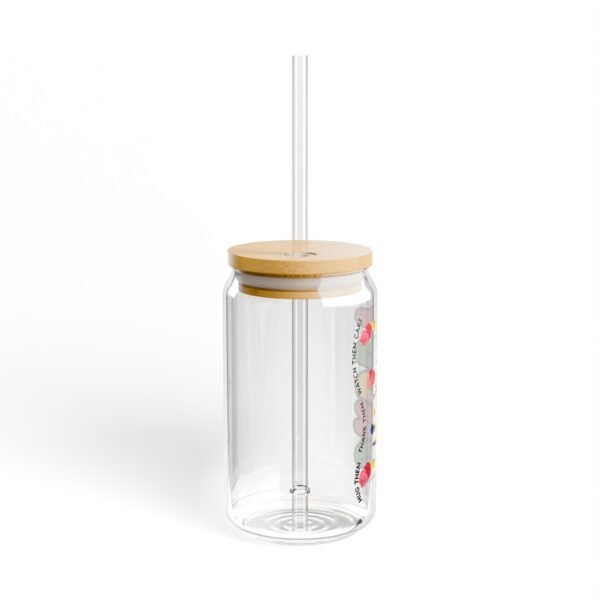 Personalized Glass Sipper, Customized Drink Container, Eco-Friendly Beverage Jar, Unique Gift for Him/Her, Perfect for Parties, [...] - Image 2