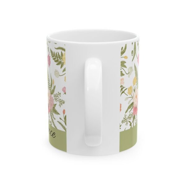 Floral Ceramic Mug - Perfect Gift for Tea Lovers, Coffee Enthusiasts, Home Décor, Mother's Day, Spring Celebrations - Image 3