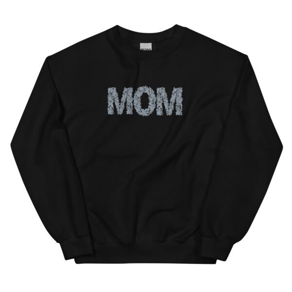 Floral MOM Embroidered Unisex Sweatshirt - Image 2