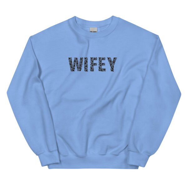 Floral WIFEY Embroidered Unisex Sweatshirt - Image 9
