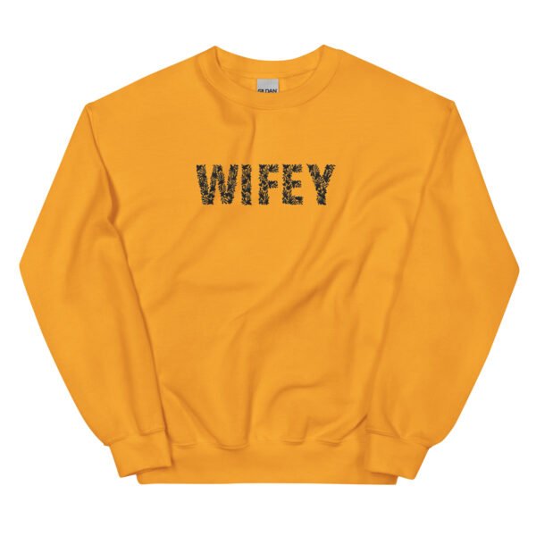 Floral WIFEY Embroidered Unisex Sweatshirt - Image 11