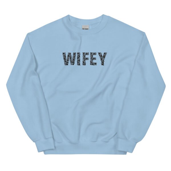 Floral WIFEY Embroidered Unisex Sweatshirt - Image 12