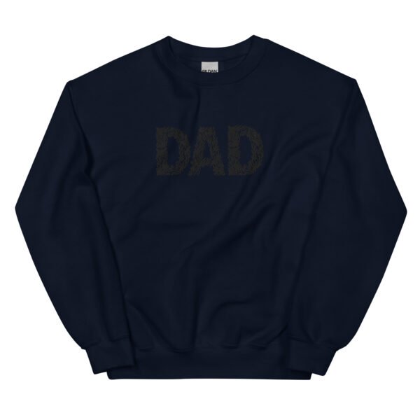 Floral Dad Embroidered Unisex Sweatshirt - Image 3