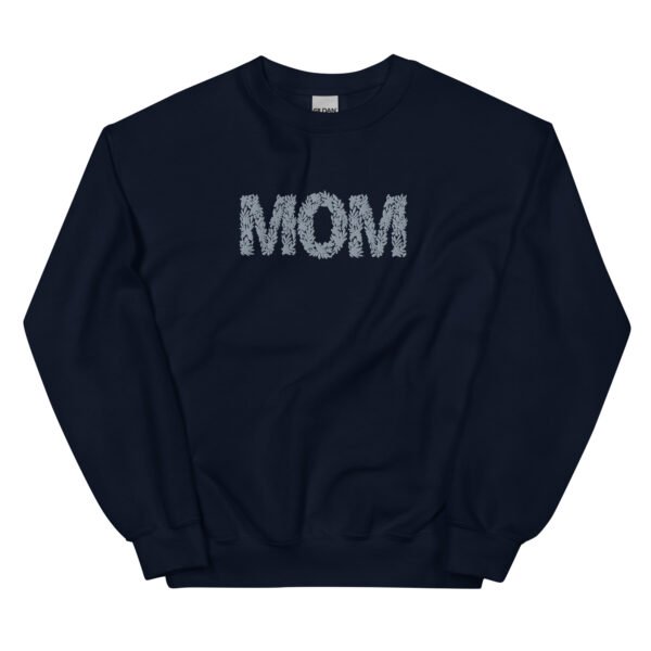 Floral MOM Embroidered Unisex Sweatshirt - Image 3