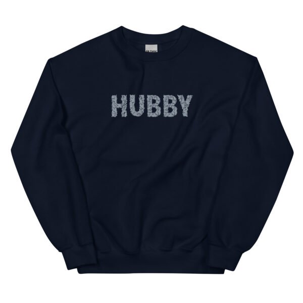 Floral HUBBY Embroidered Unisex Sweatshirt - Image 3