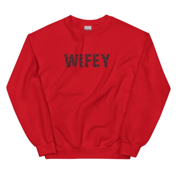 Floral WIFEY Embroidered Unisex Sweatshirt - Image 7