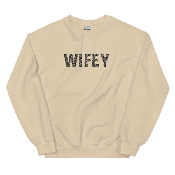 Floral WIFEY Embroidered Unisex Sweatshirt - Image 13