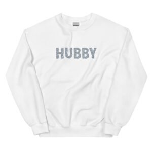 Floral HUBBY Embroidered Unisex Sweatshirt